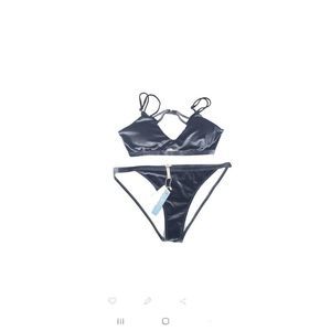 Cupshe Women's Size XL Blue Gray Velour Swimsuit NEW